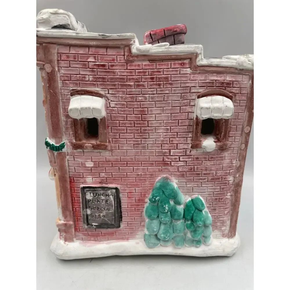 Vintage “Cafe” Christmas Village